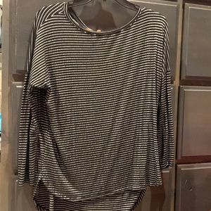 Black and white striped long sleeve